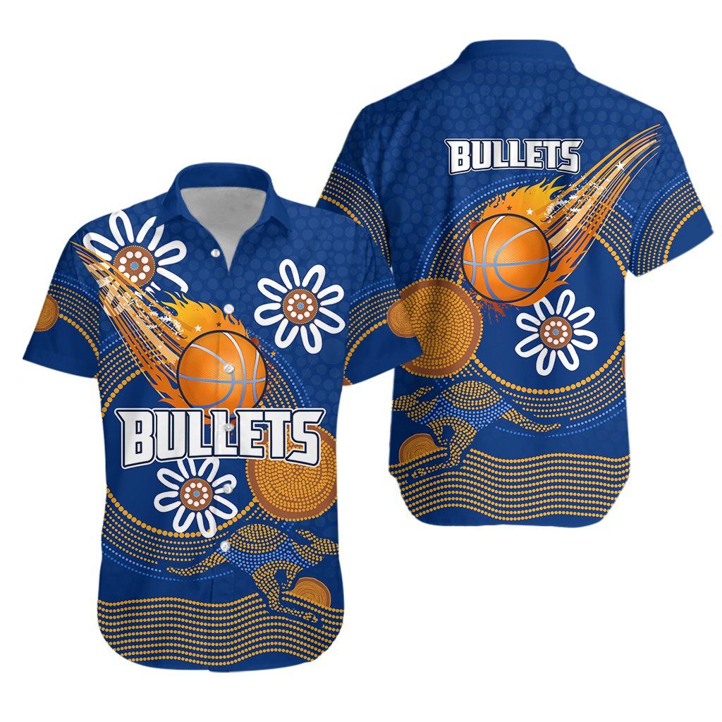 Bullets Basketball Australian Hawaiian Shirt Brisbane Indigenous Champion K13