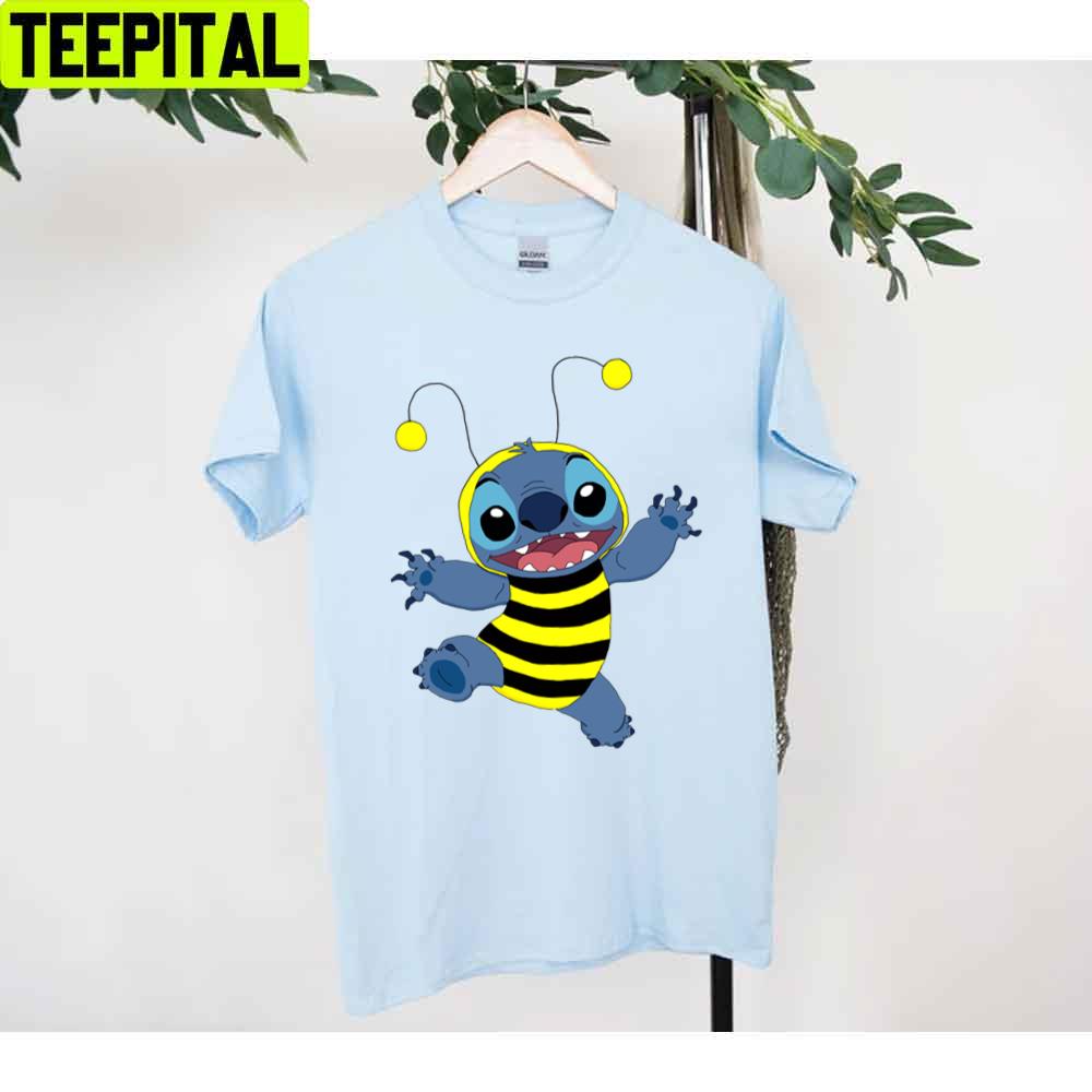 Bumble Cute Stitch Bee Unisex T-Shirt