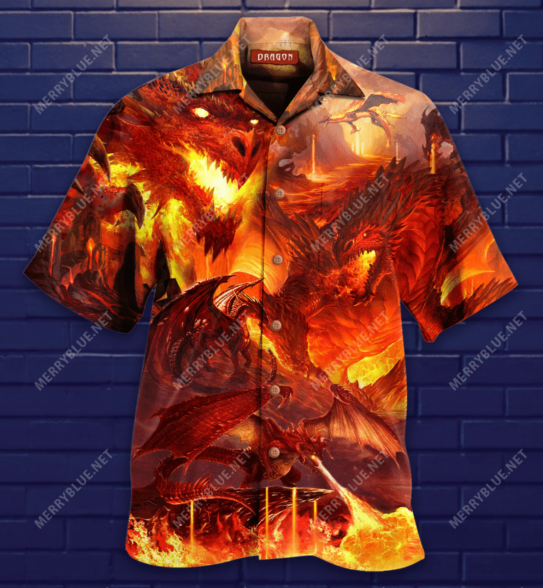 Burn World Of The Dragon Hawaiian Shirt