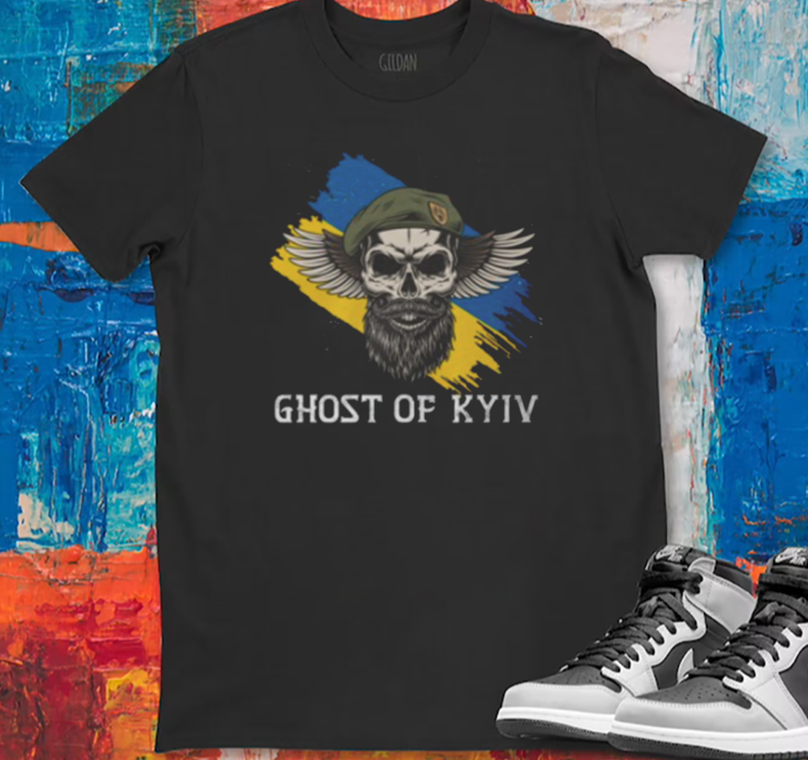 Buy Ghost Of Kiev Skull Swings T-Shirt