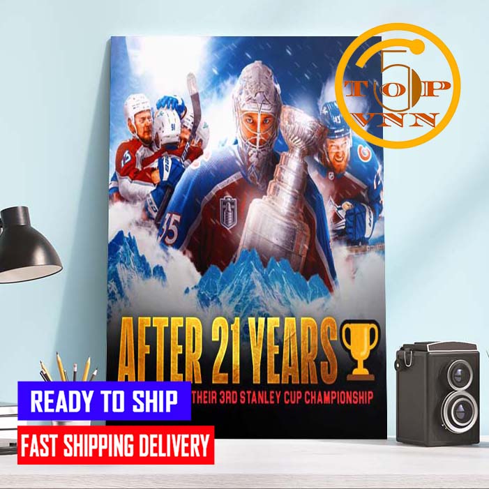 BUY NOW NEW Congratulations Colorado Avalanche Champions 2022 NHL Stanley Cup Champions After 21 Years Home Decor Poster Canvas