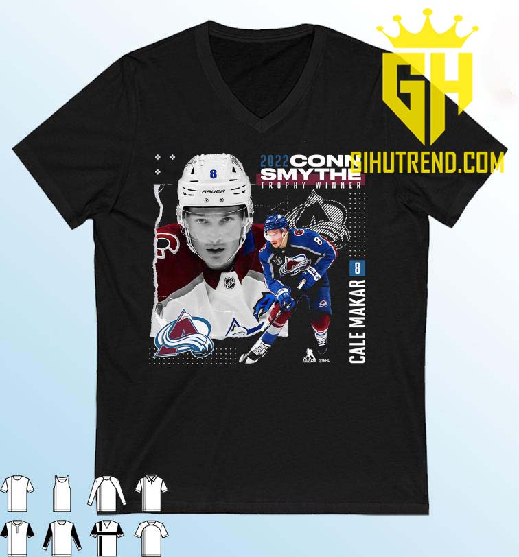 Cale Makar Colorado Avalanche 2022 Stanley Cup Champions MVP Conn Smythe Trophy Winner For Fan T-Shirt