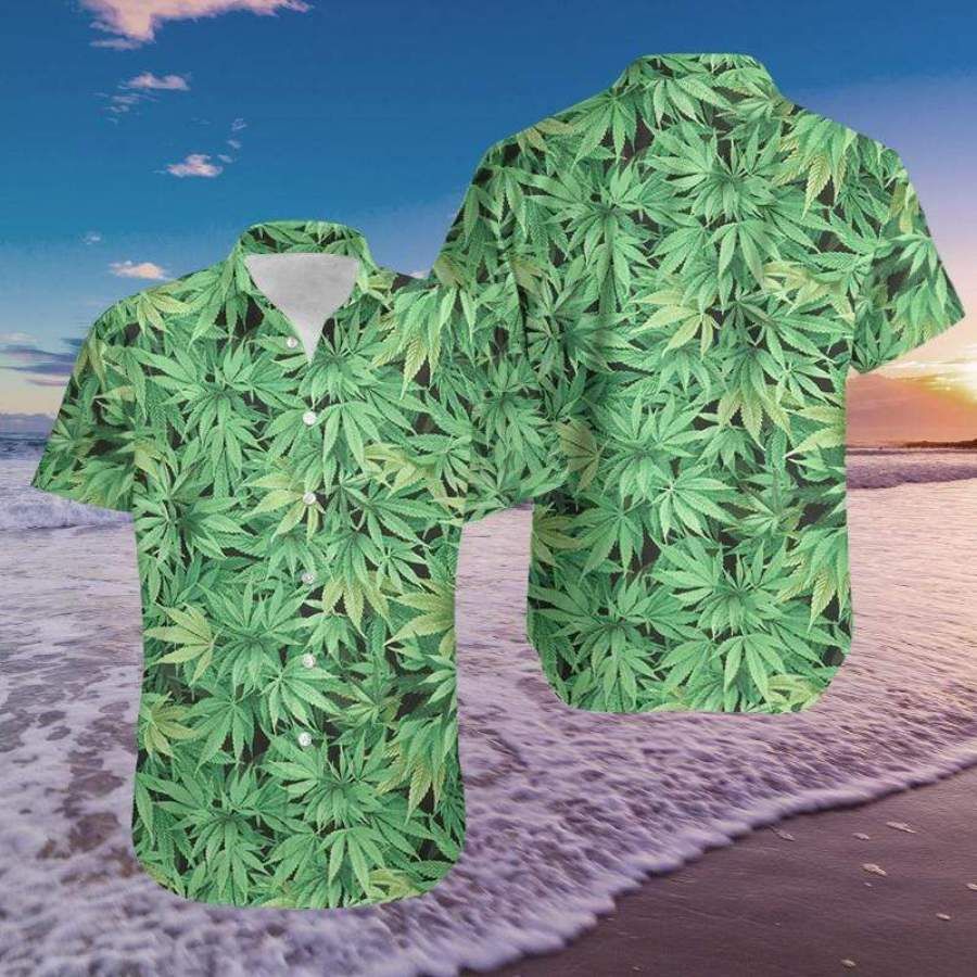 Cannabis Hawaiian Aloha Shirts #h