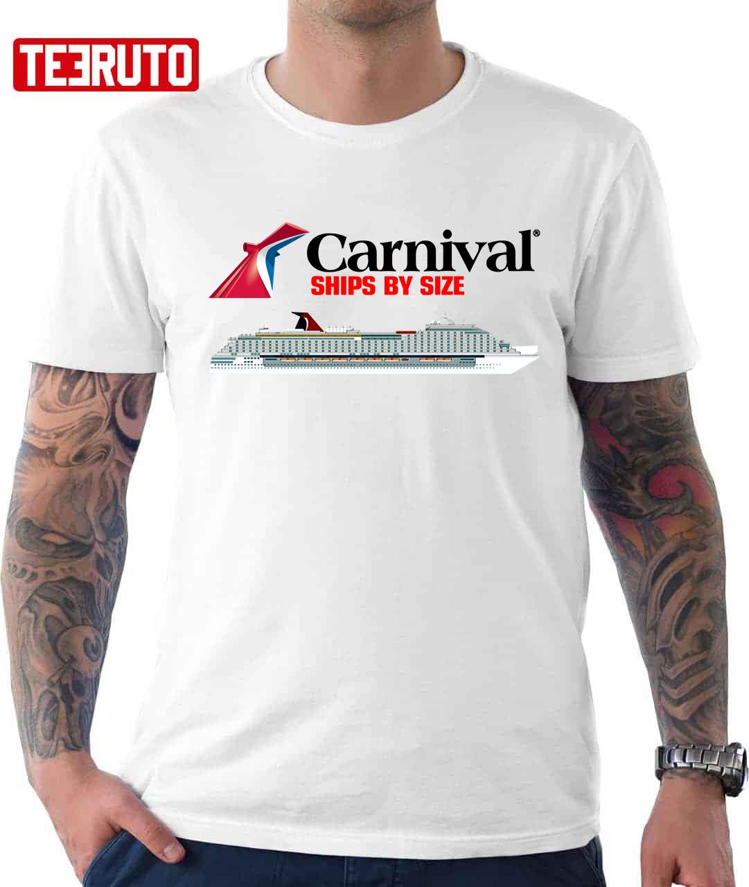 Carnival Cruise Top Ships By Size Unisex T-Shirt