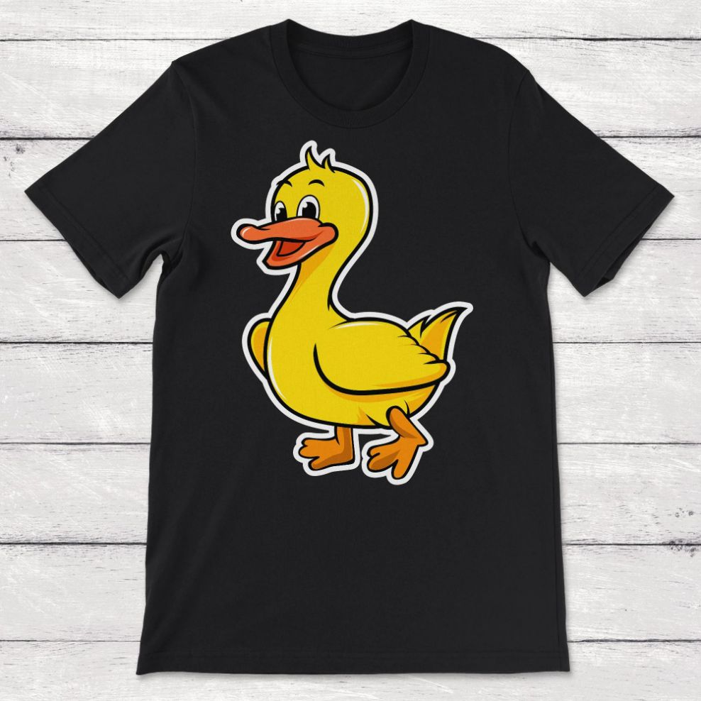 Cartoon Duck Illustration Unisex T-Shirt