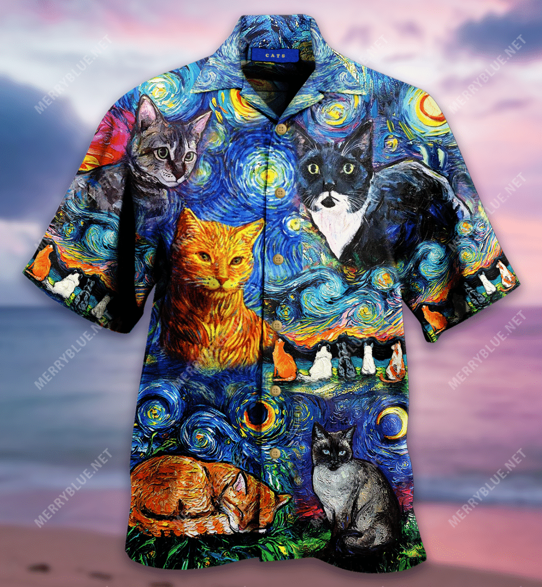 Cat Hair Is Like Glitter Without The Sparkle Unisex Hawaiian Shirt