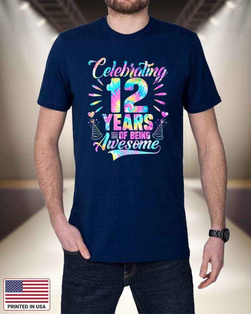 Celebrating 12 Year Of Being Awesome With Tie-dye Graphic ZG1EI