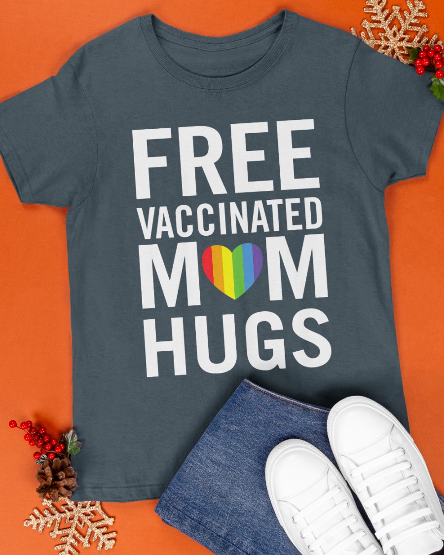 Charleston Pride Free Vaccinated Mom Hugs Pride LGBTQ Long Sleeved Kristen Johnston