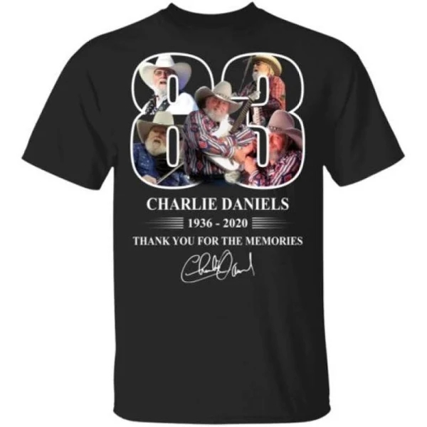 Charlie Daniels 83 Years Thank You for The Memories Shirt