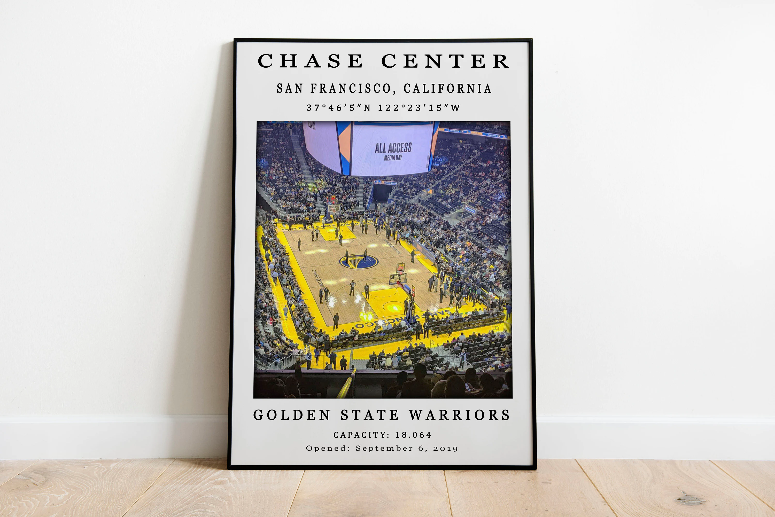Chase Center Stadium Poster, Golden State Warriors Wall Art, NBA Stadium Poster, Golden State Warriors Fans Gift, NBA Lovers Gift