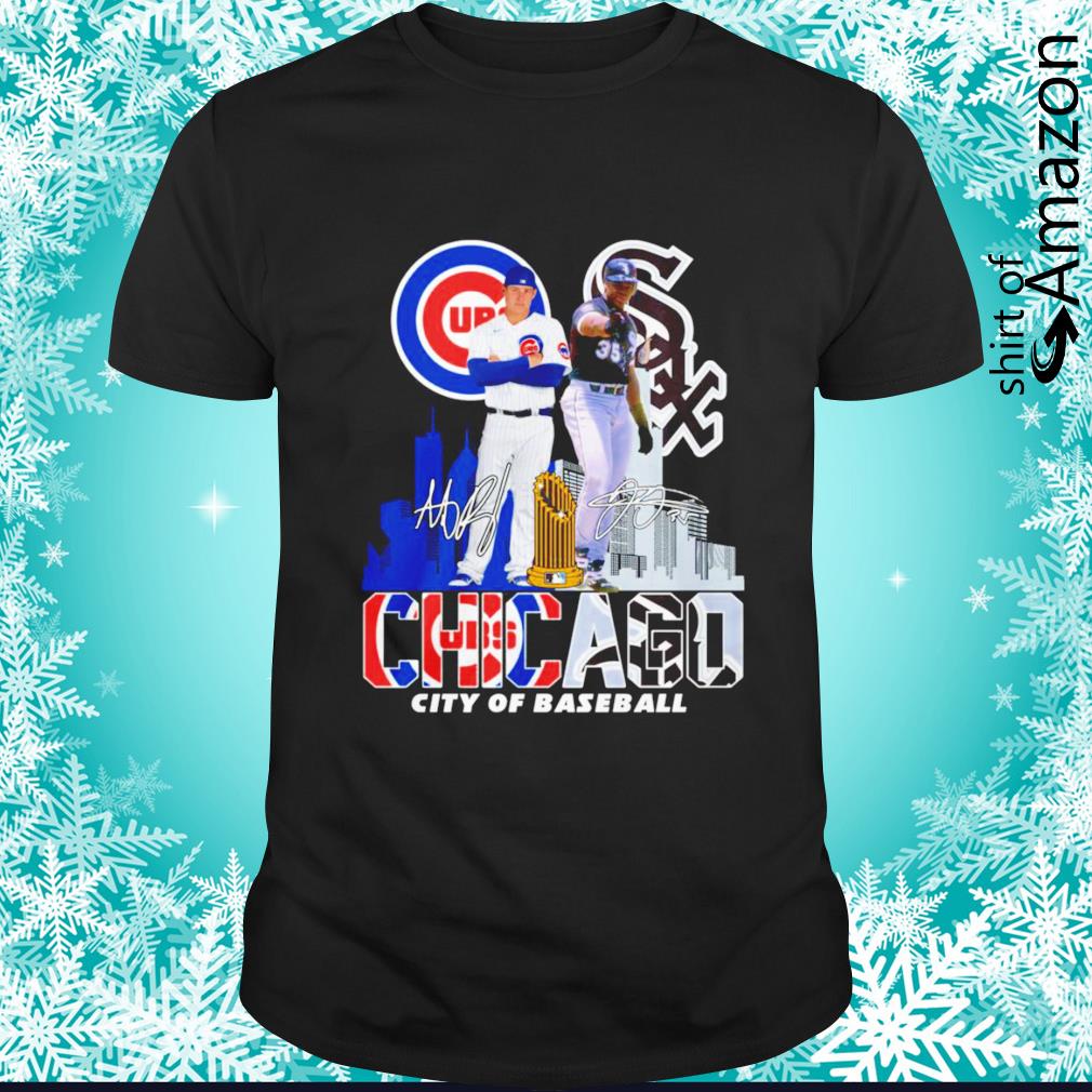 Chicago Cubs and Chicago White Sox city of baseball signature shirt