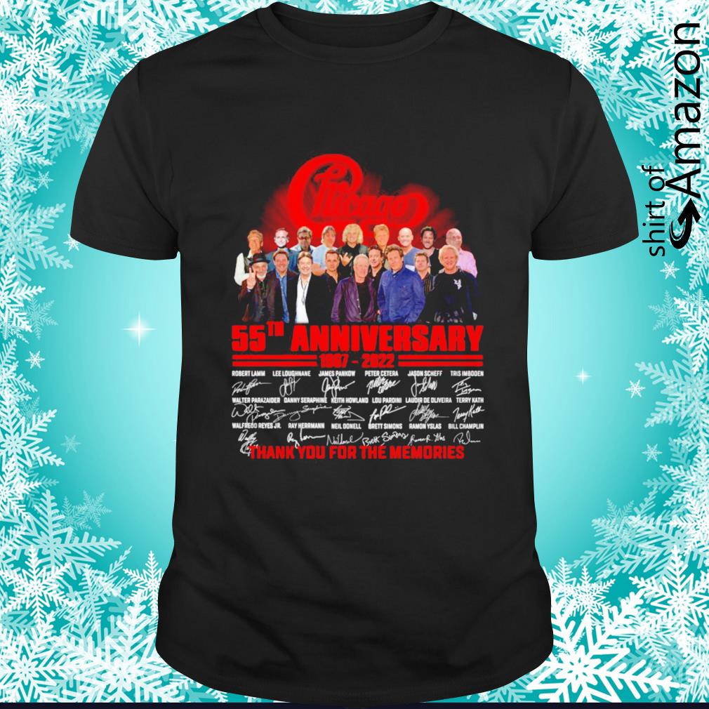Chicago rock band 55th Anniversary 1967-2022 signature shirt