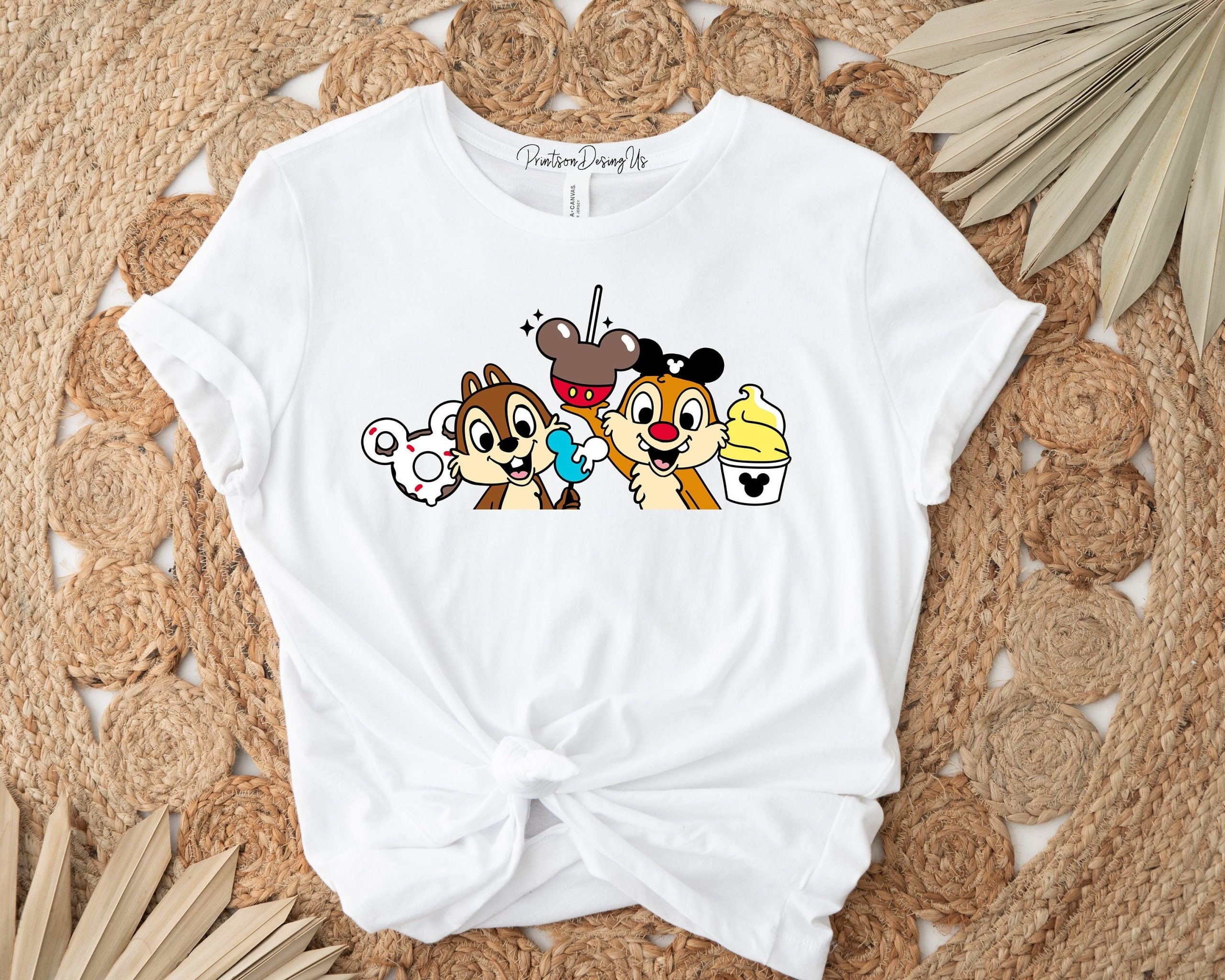 Chip And Dale Disney Couple Double And Trouble Unisex T-Shirt
