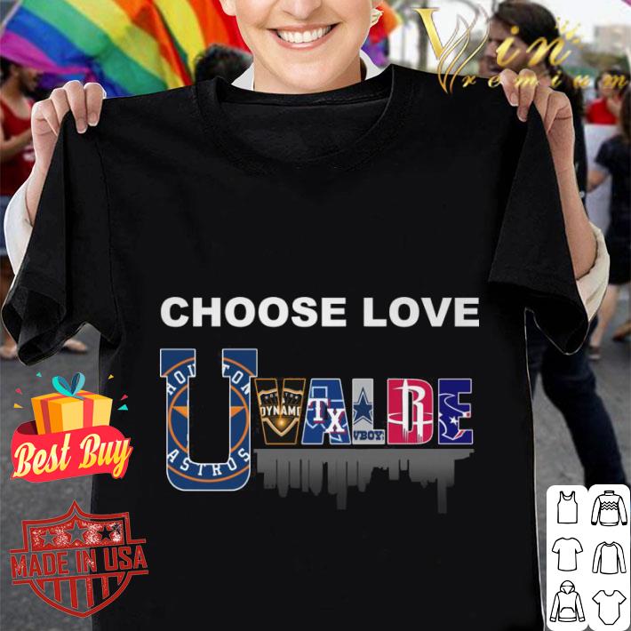 Choose Love Uvalde Texas Sports Teams Tiny Heart Shaped Shirt