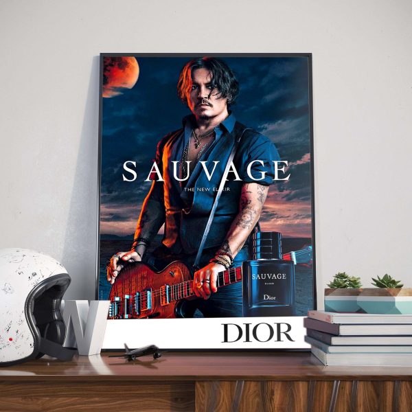 Christian Dior Sauvage x Jhonny Deep Home Decor Poster Canvas