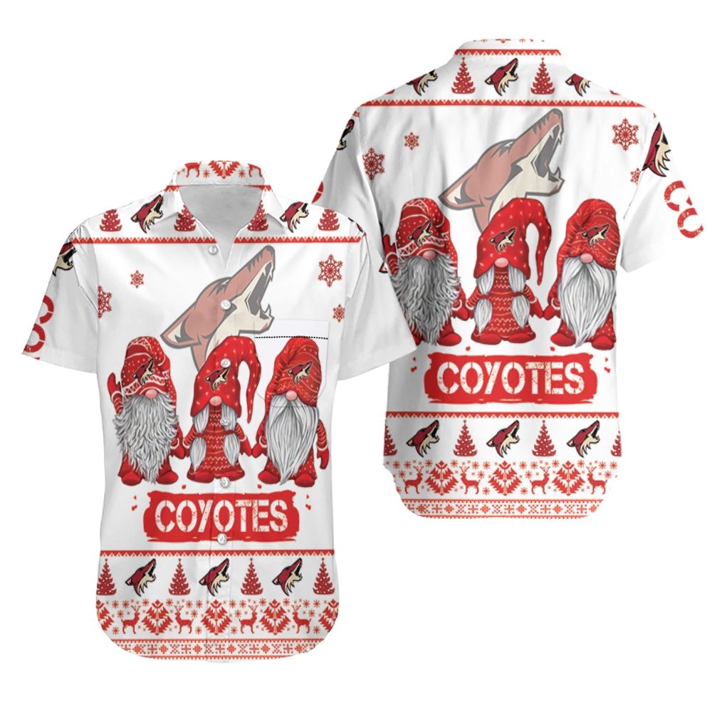 Christmas Gnomes Arizona Coyotes Ugly Sweatshirt Christmas 3D Hawaiian Shirt