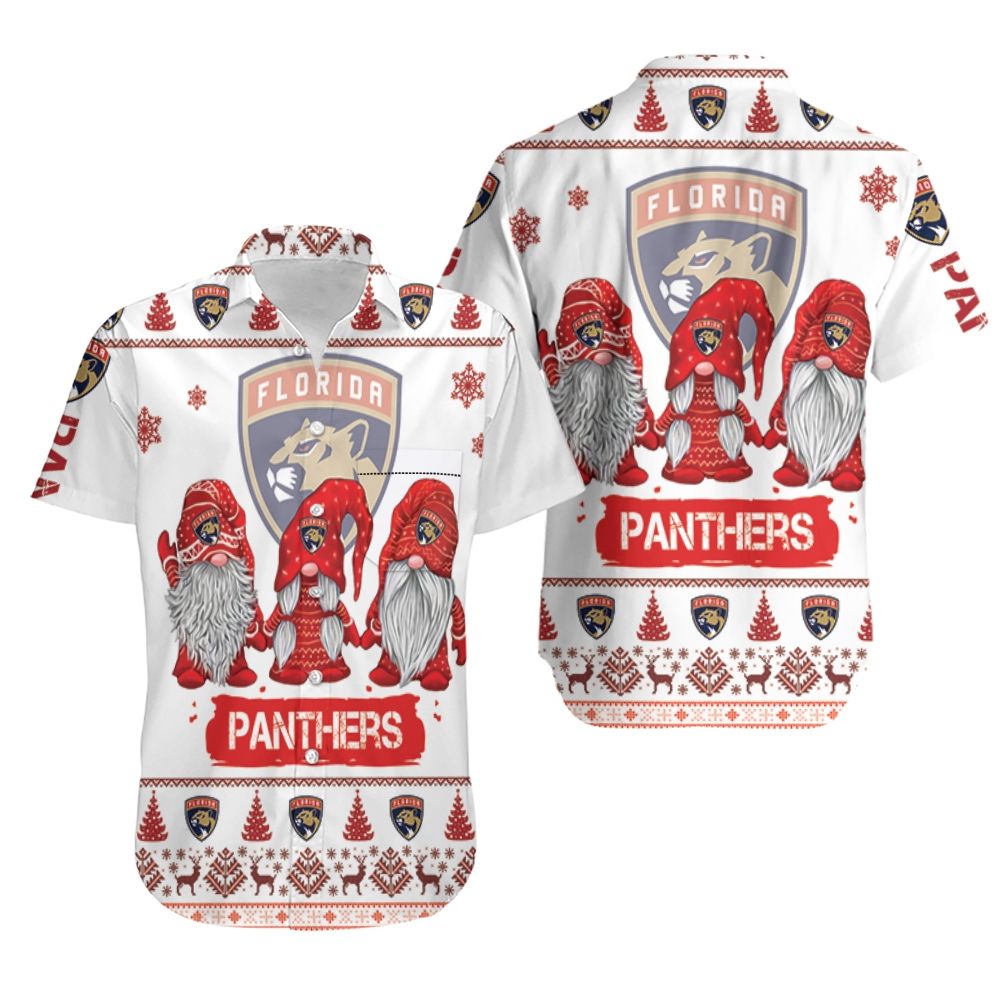 Christmas Gnomes Florida Panthers Ugly Sweatshirt Christmas 3D Hawaiian Shirt