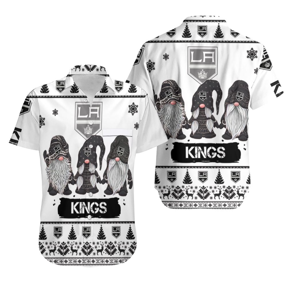 Christmas Gnomes Los Angeles Kings Ugly Sweatshirt Christmas 3D Hawaiian Shirt