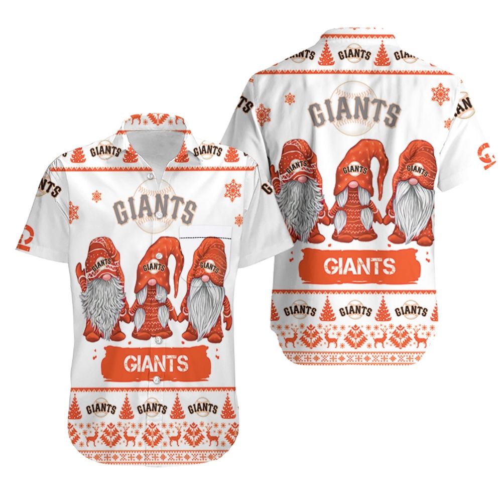Christmas Gnomes San Francisco Giants Ugly Sweatshirt Christmas 3D Hawaiian Shirt
