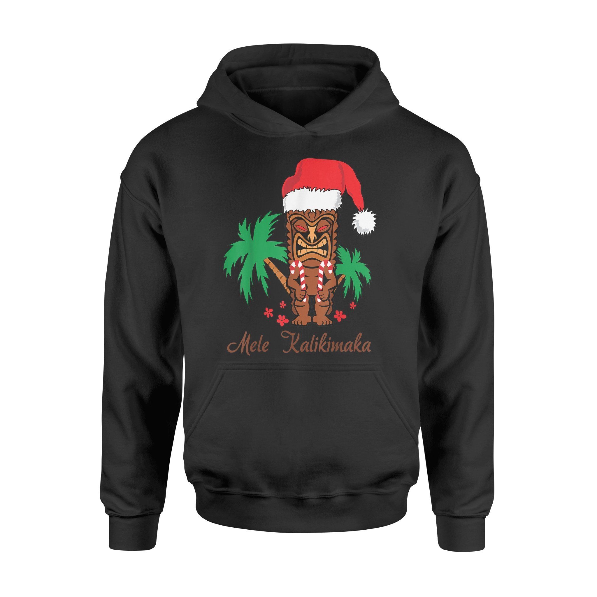 Christmas T-shirt Mele Kalikimaka Merry Christmas Hawaiian Tiki – Standard Hoodie