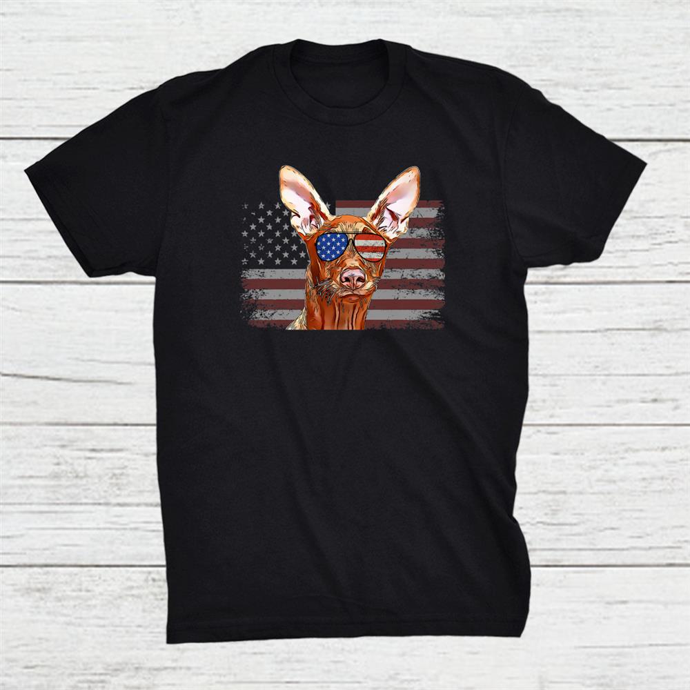 Cirnechi Dell’etna Dog July 4th Retro Usa American Flag Shirt