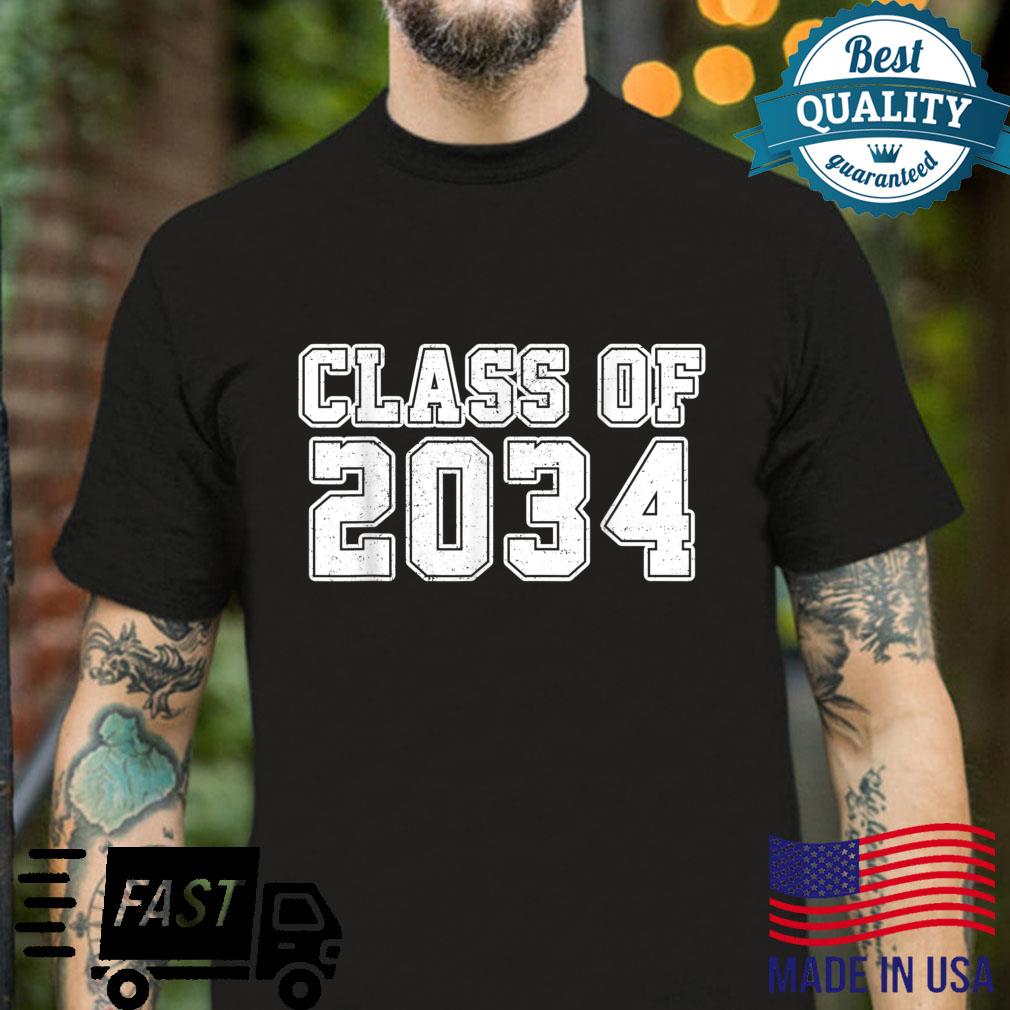 Class of 2034 Grow With Me First Day of School Boys Shirt