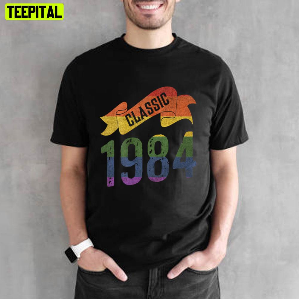 Classic 1984 Rainbow Colors Unisex T-Shirt