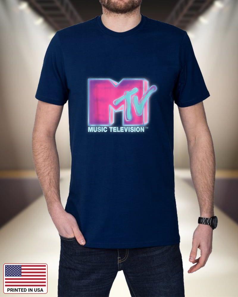 Classic MTV Pink And Blue Neon Logo T- Shirts T4KoB