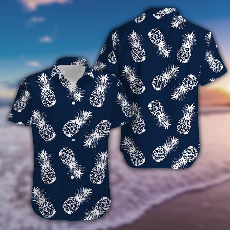 Classic Pineapple Pattern Hawaiian Aloha Shirts #040521H