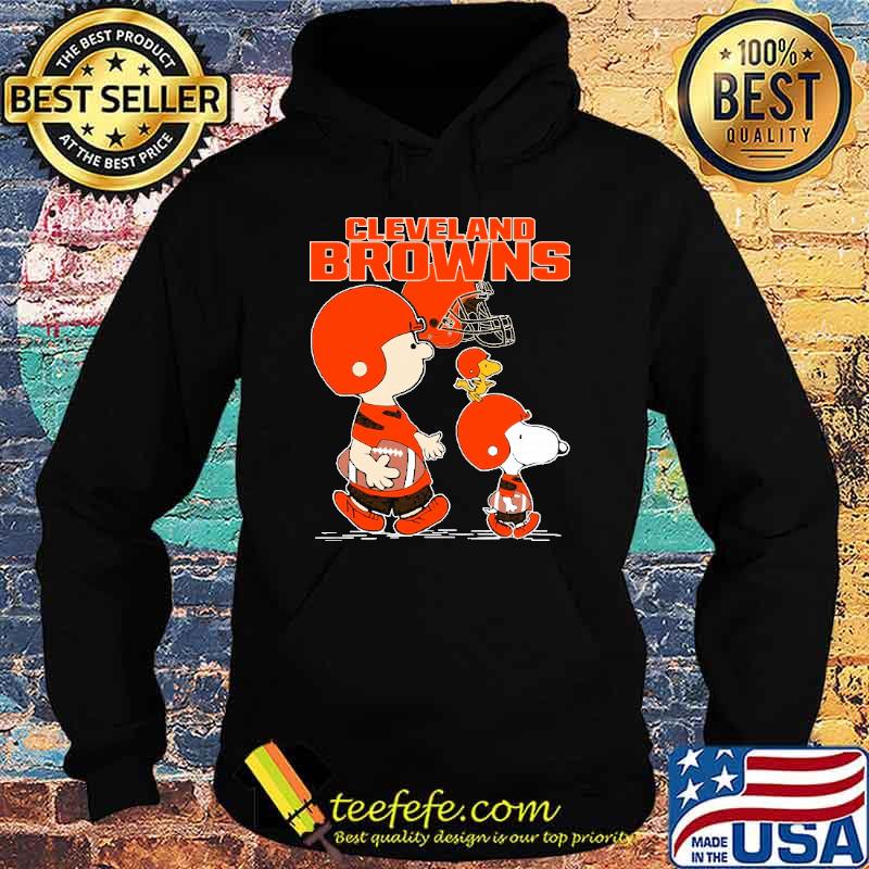 Cleveland browns let’s play Football together Snoopy NFL shirt