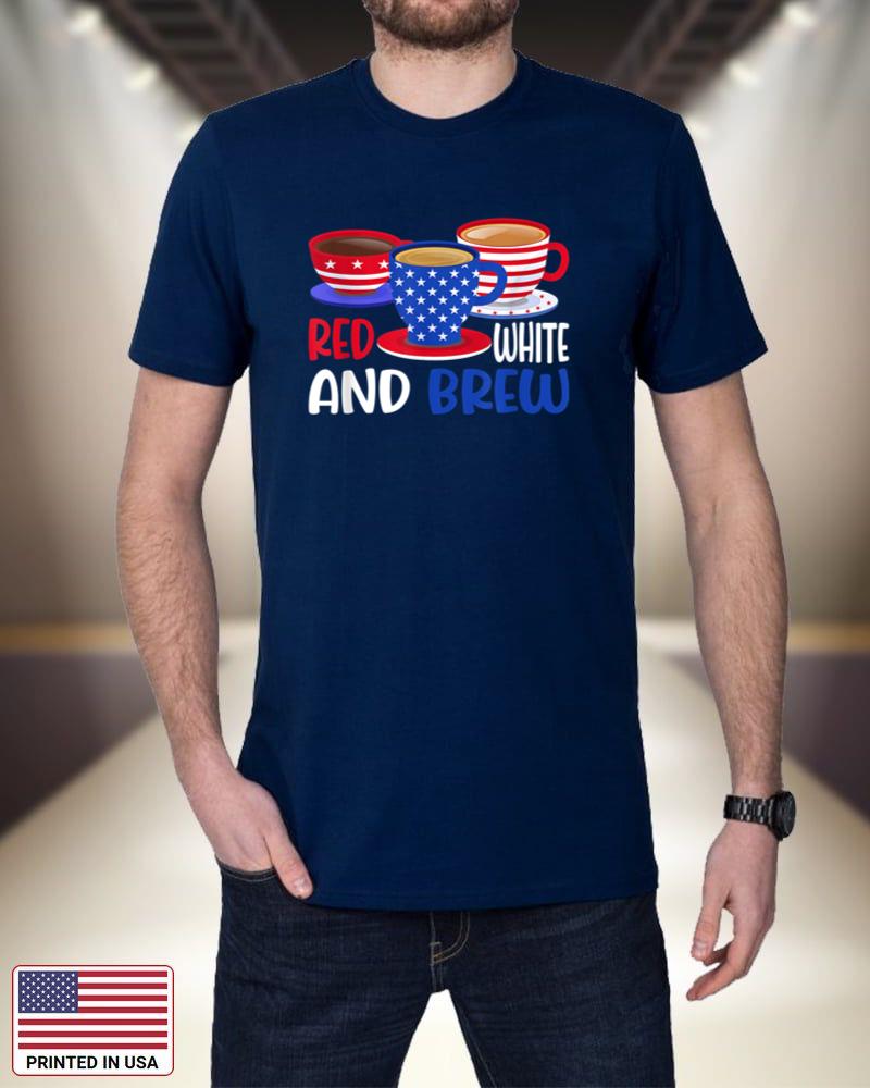 Coffee Red White And Brew 4th Of July Patriotic Women Men 65h9p