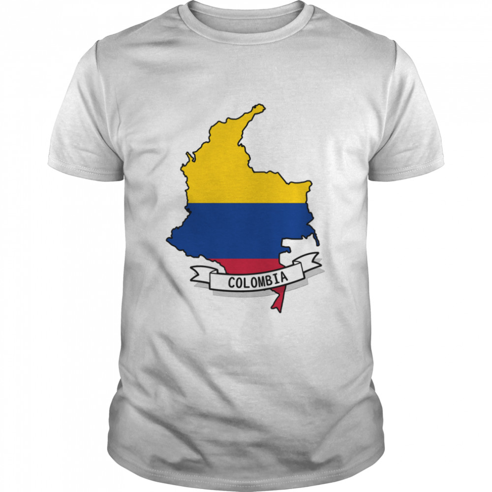 Colombia Flag Map Classic T-Shirt