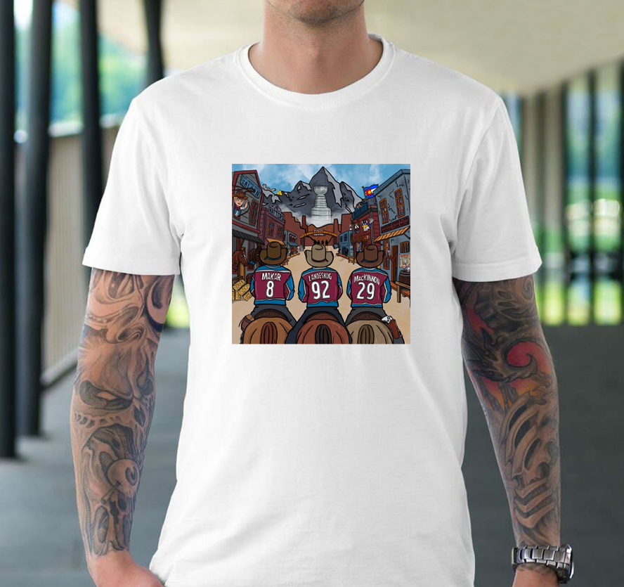 Colorado Avalanche Champions 2022 Stanley Cup Playoffs Design Art T-Shirt