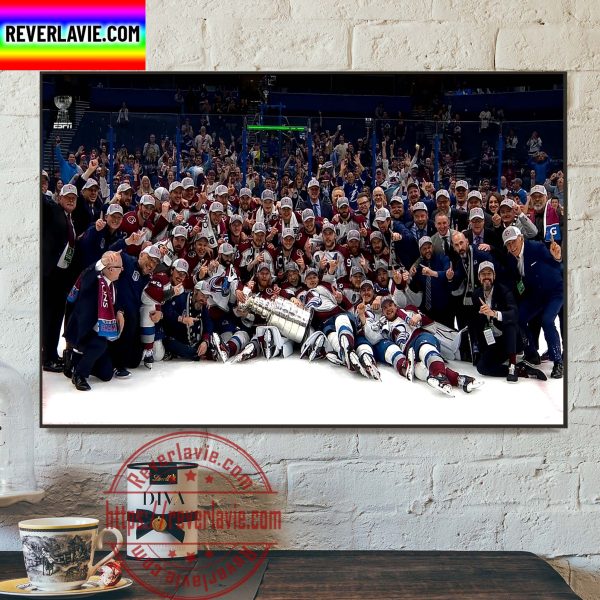 Colorado Avalanche Champions NHL 2022 Stanley Cup Champions Home Decor Poster Canvas
