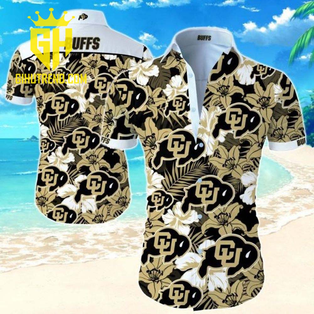 Colorado Buffaloes Style Trophycal Flower NBA Hawaiian Shirt