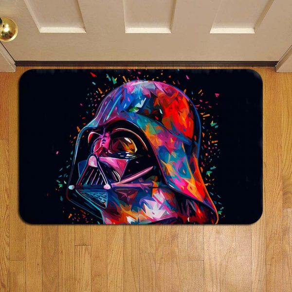 Colorful Darth Vader Star Wars Doormat
