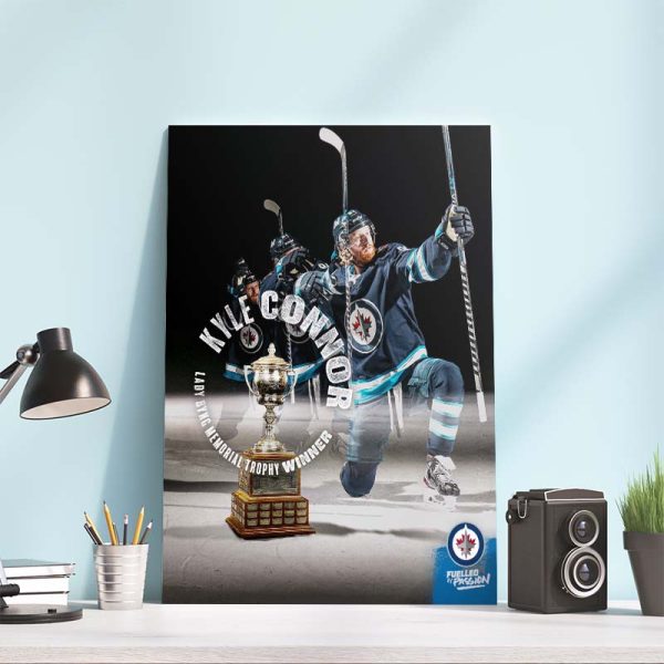 Congrats Kyle Connor Lady Byng Memorial Trophy Winner Poster Canvas
