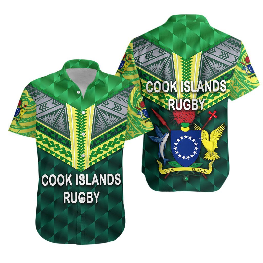 Cook Islands Rugby Hawaiian Shirt K8