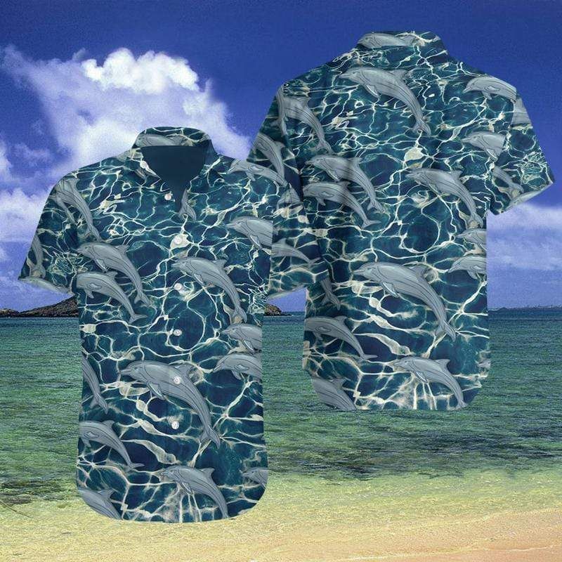 Cool Ocean Dolphin Lover Tropical Hawaiian Shirts 3D #2808H