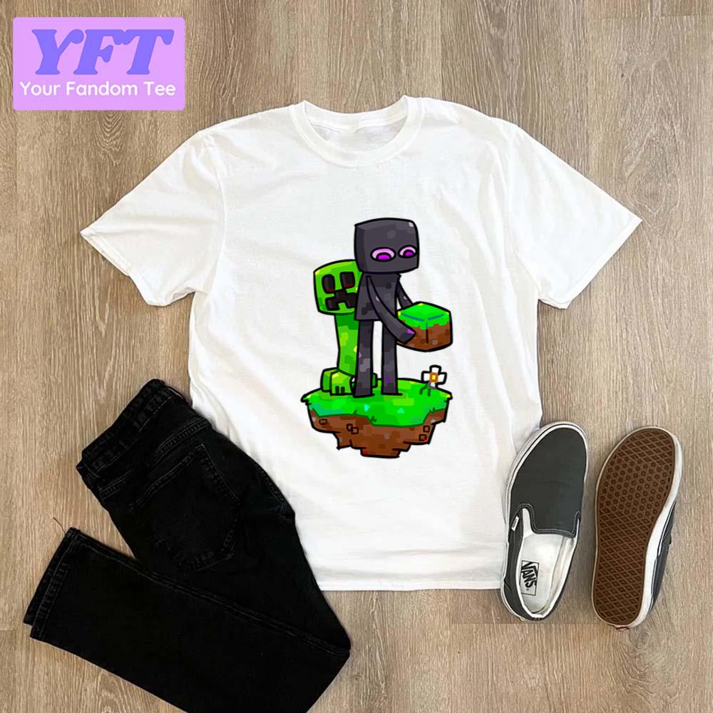 Creeper And Enderman Minecraft Game Unisex T-Shirt