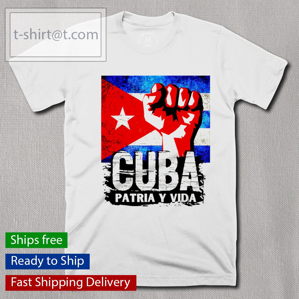 Cuban Protest Fist Flag S.O.S. shirt