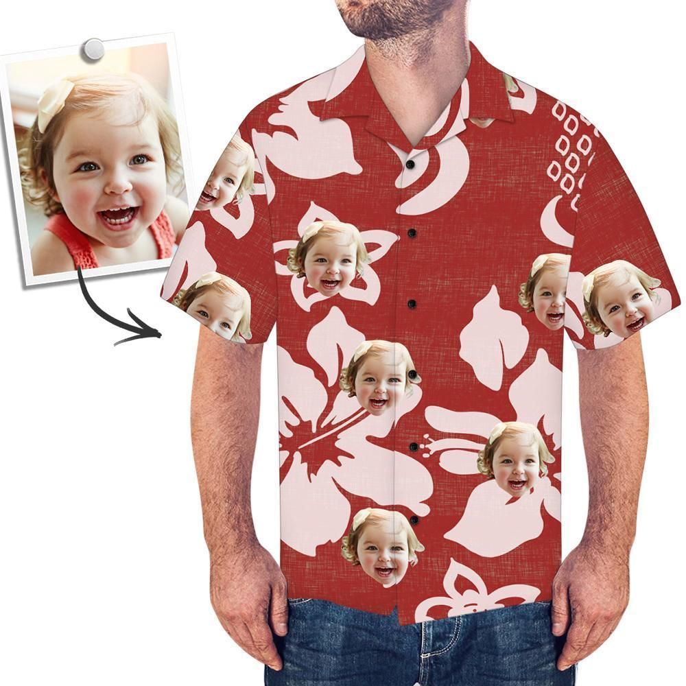 Custom Face On Shirt Hawaiian Shirt Rainbow Big And Tall Hawaiian Shirts