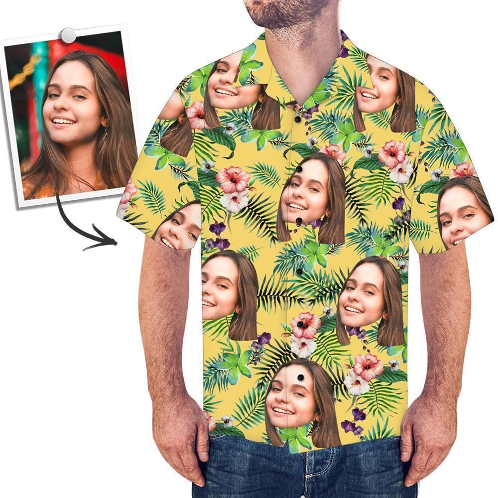 Custom Face Shirt Men’s Hawaiian Shirt Big And Tall Hawaiian Shirts