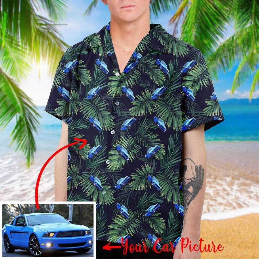 Custom Hawaiian Aloha Shirts Car Collection With Your Car Photo Big And Tall Hawaiian Shirts