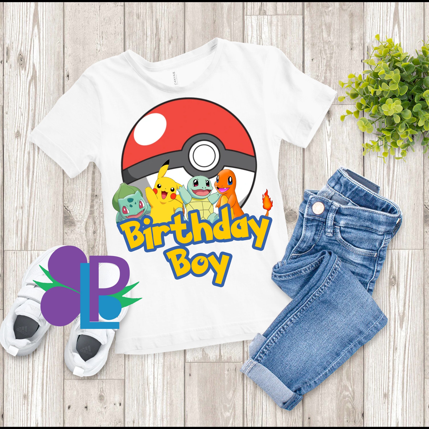 Custom Kids Pokemon Birthday Shirt