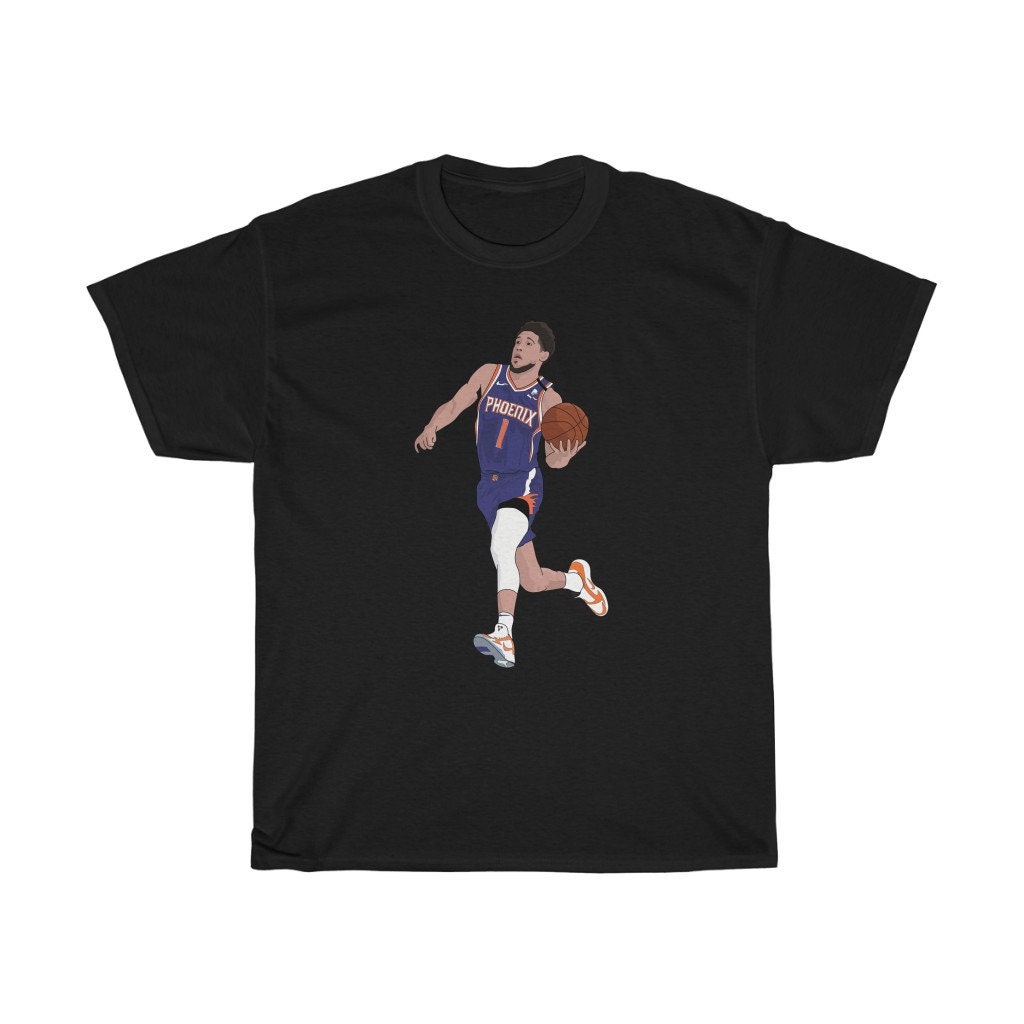 Cute Catoon Style Devin Booker Phoenix Suns Basketball Unisex T-shirt