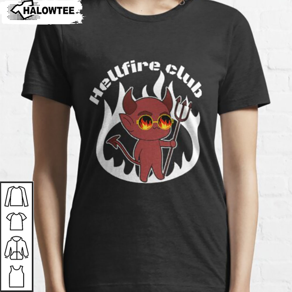 Cute Demon Hellfire Club Shirt Stranger Things 2022 Shirt Hellfire Club Stranger Things T-shirt
