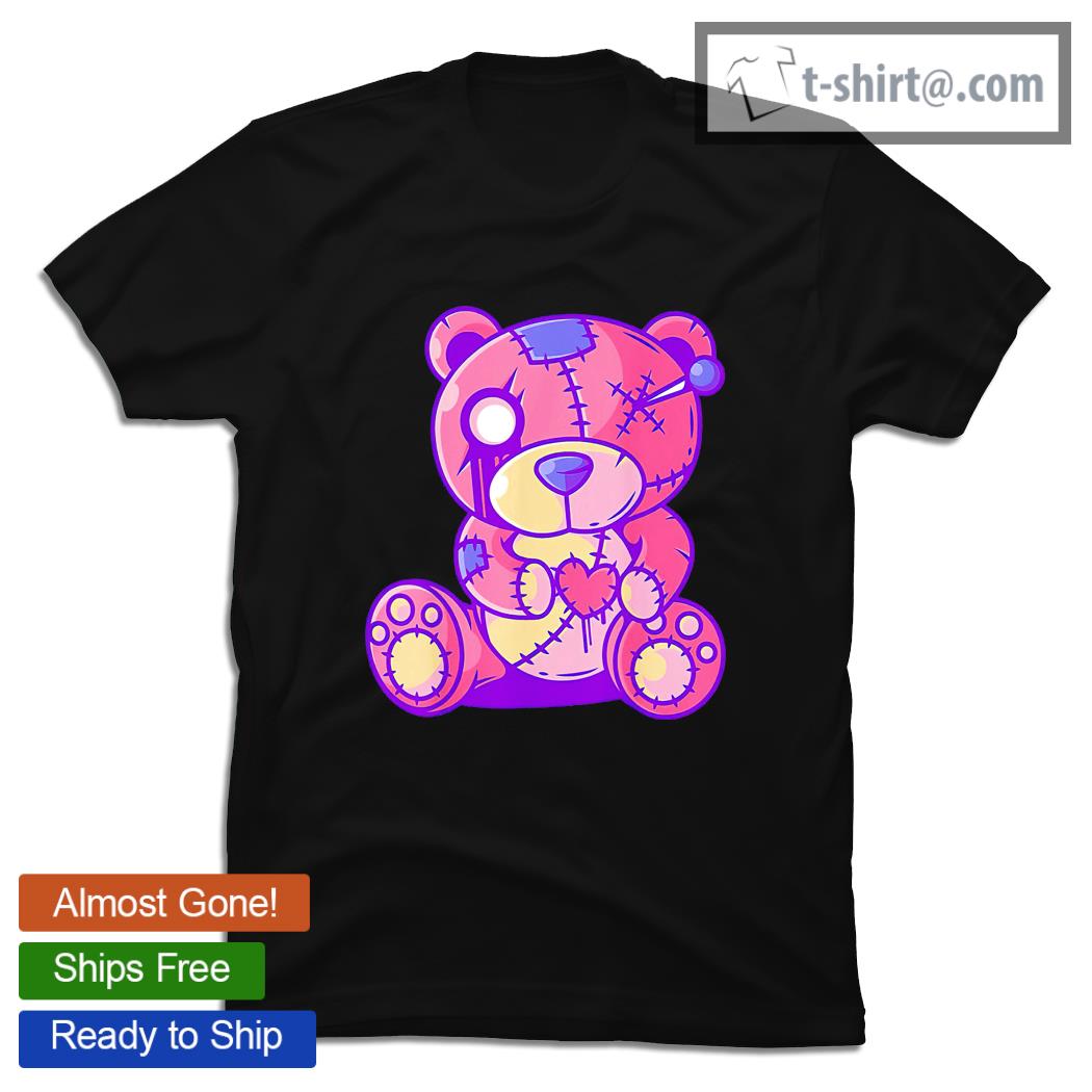 Cute pastel Goth Teddy Bear Japanese Anime Kawaii Menhera shirt