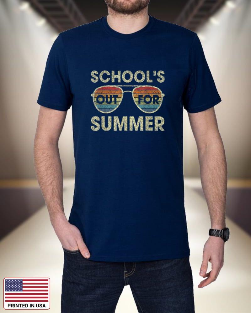 Cute Retro Last Day Of School Schools Out For Summer Teacher 2sK5T