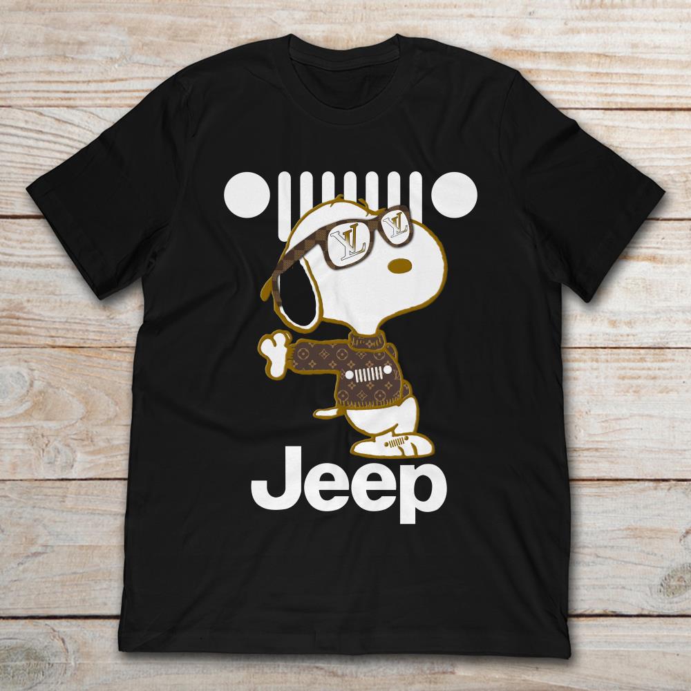 Cute Snoopy With Jeep